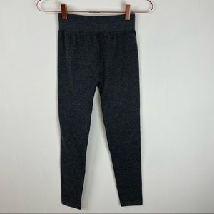 Riviera Gray Cropped Sweater Ribbed Leggings Pants